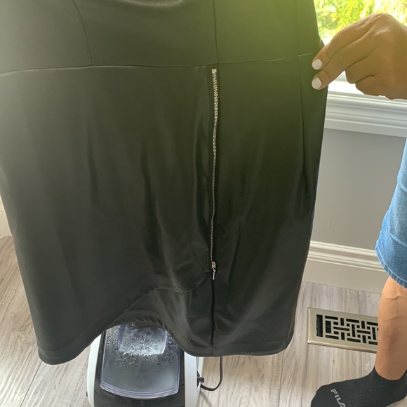 Trendy Dynamite Faux Leather Dress - Picture 2 of 4